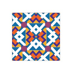 Shapes In Rectangles Pattern Satin Bandana Scarf by LalyLauraFLM
