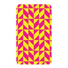 Pink And Yellow Shapes Pattern Memory Card Reader (rectangular) by LalyLauraFLM