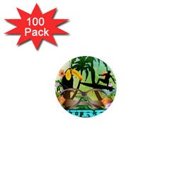 Surfing 1  Mini Magnets (100 Pack)  by FantasyWorld7