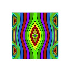 Colorful Symmetric Shapes Satin Bandana Scarf by LalyLauraFLM