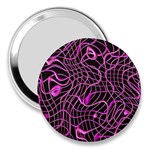 Ribbon Chaos 2 Pink 3  Handbag Mirrors Front