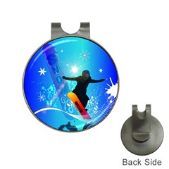 Snowboarding Hat Clips With Golf Markers by FantasyWorld7