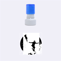 Snowboarding Rubber Round Stamps (small) by FantasyWorld7