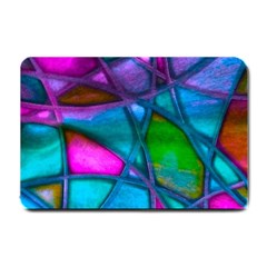 Imposant Abstract Teal Small Doormat  by ImpressiveMoments