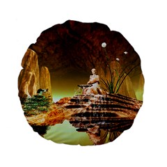 Wonderful Undergraund World Standard 15  Premium Flano Round Cushions by FantasyWorld7