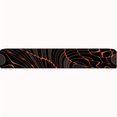 Retro Abstract Orange Black Small Bar Mats by ImpressiveMoments