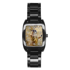 Lovely Meerkat 515p Stainless Steel Barrel Watch by ImpressiveMoments