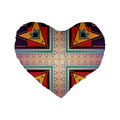 Cross And Other Shapes Standard 16  Premium Heart Shape Cushion  by LalyLauraFLM