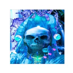 Skull Worship Small Satin Scarf (square)  by icarusismartdesigns