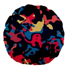 Chaos Large 18  Premium Round Cushion  by LalyLauraFLM
