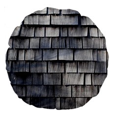 Weathered Shingle Large 18  Premium Round Cushions by trendistuff