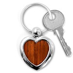 OAK PLANKS Key Chains (Heart)  Front