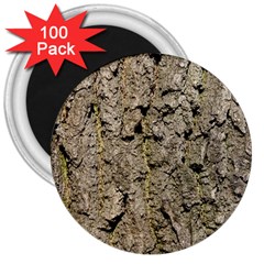Grey Tree Bark 3  Magnets (100 Pack) by trendistuff