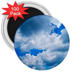 Cumulus Clouds 3  Magnets (100 Pack) by trendistuff