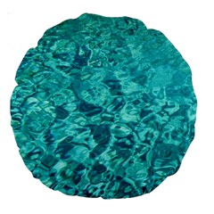 Turquoise Water Large 18  Premium Round Cushions by trendistuff