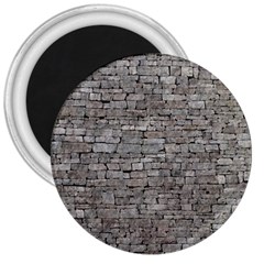 Stone Wall Grey 3  Magnets by trendistuff