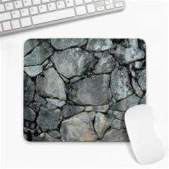 Grey Stone Pile Large Mousepads by trendistuff