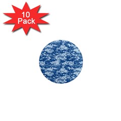 Camo Digital Navy 1  Mini Magnet (10 Pack)  by trendistuff