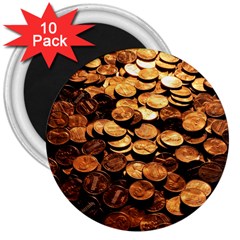 Pennies 3  Magnets (10 Pack)  by trendistuff