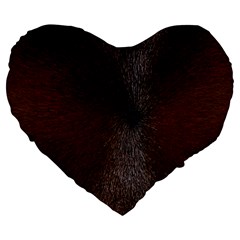 Horse Fur Large 19  Premium Heart Shape Cushions by trendistuff