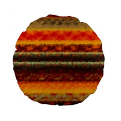Fading Shapes Texture Standard 15  Premium Round Cushion  by LalyLauraFLM