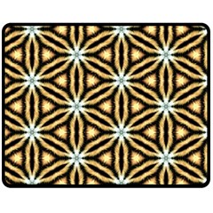 Faux Animal Print Pattern Fleece Blanket (medium)  by GardenOfOphir
