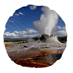 Yellowstone Castle Large 18  Premium Round Cushions by trendistuff