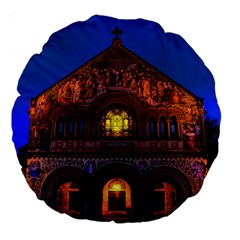 Stanford Chruch Large 18  Premium Round Cushions by trendistuff