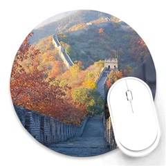 Great Wall Of China 1 Round Mousepads by trendistuff