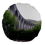 GLENFINNAN VIADUCT 2 Large 18  Premium Round Cushions Front