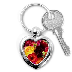 Bunch Of Flowers Key Chains (heart)  by trendistuff