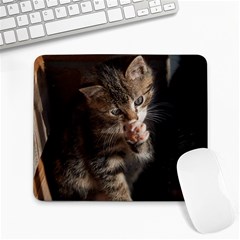 Talk To The Paw Large Mousepads by trendistuff