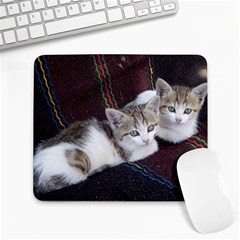 Kitty Twins Large Mousepads by trendistuff