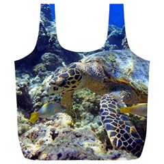 Sea Turtle Full Print Recycle Bags (l)  by trendistuff