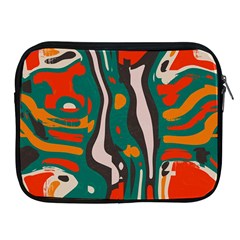Retro Colors Chaos 			apple Ipad 2/3/4 Zipper Case by LalyLauraFLM
