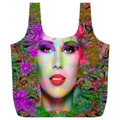 Flowers In Your Hair Full Print Recycle Bags (l)  by icarusismartdesigns