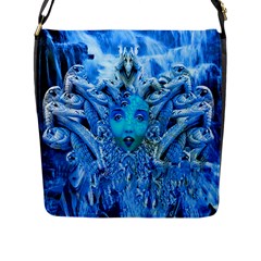 Medusa Metamorphosis Flap Messenger Bag (l)  by icarusismartdesigns