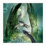 Awesome Seadraon In A Fantasy World With Bubbles Medium Glasses Cloth (2-Side) Front