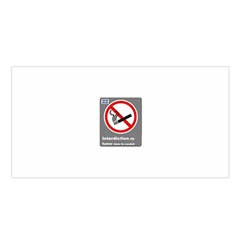 No Smoking  Satin Shawl by MRTACPANS