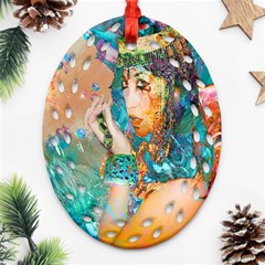 Star Illumination Ornament (oval Filigree)  by icarusismartdesigns
