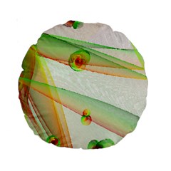 The Wedding Veil Series Standard 15  Premium Round Cushions by SugaPlumsEmporium