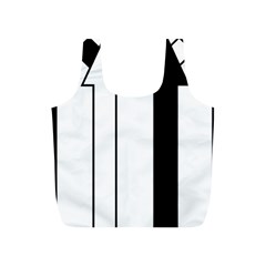 Funny Black And White Stripes Diamonds Arrows Full Print Recycle Bags (s)  by yoursparklingshop