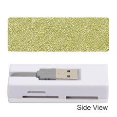 Festive White Gold Glitter Texture Memory Card Reader (stick)  by yoursparklingshop