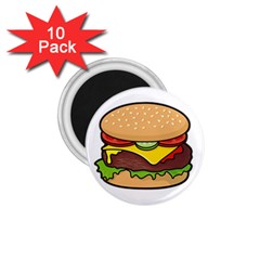 Cheeseburger 1 75  Magnets (10 Pack)  by sifis