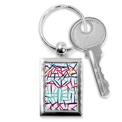 Strokes                                                                    			key Chain (rectangle) by LalyLauraFLM