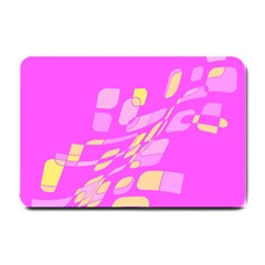 Pink Abstraction Small Doormat  by Valentinaart