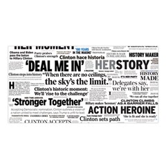 Hillary 2016 Historic Headlines Satin Shawl by blueamerica