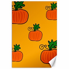 Thanksgiving Pumpkins Pattern Canvas 20  X 30   by Valentinaart