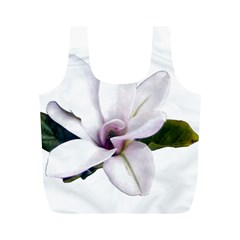Magnolia Wit Aquarel Painting Art Full Print Recycle Bags (m)  by picsaspassion