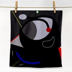 Gray Bird Face Towel by Valentinaart